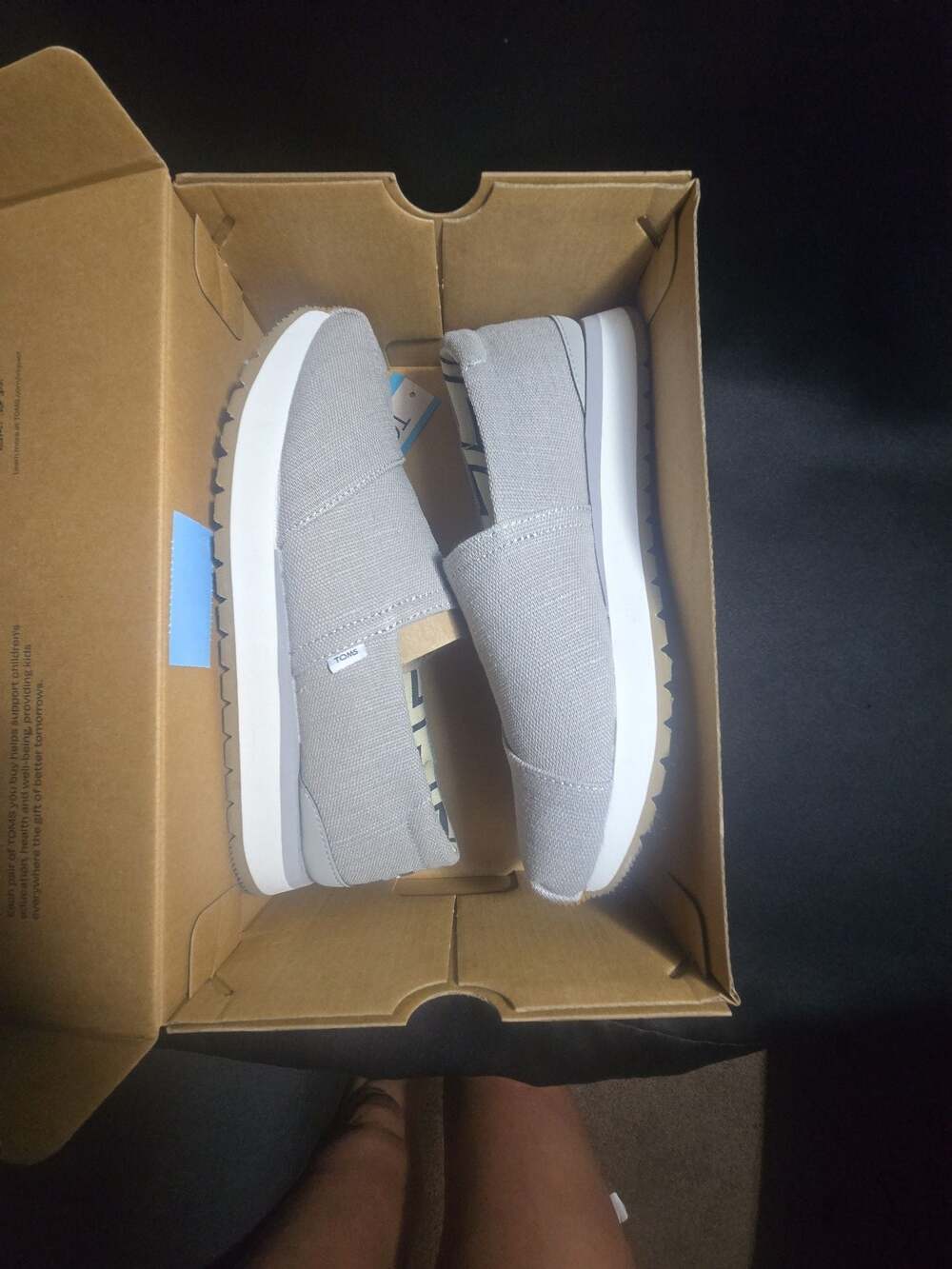 TOMS Resident Plus Drizzle Grey Heritage Canvas Slip-On Sneakers